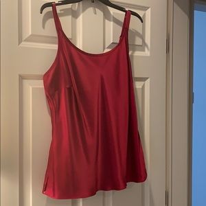 Christmas Red Silk Camisole